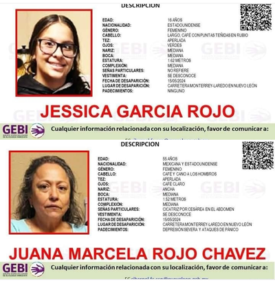 Desaparece madre e hija en la carretera Monterrey Nuevo Laredo; son ciudadanas estadounidenses